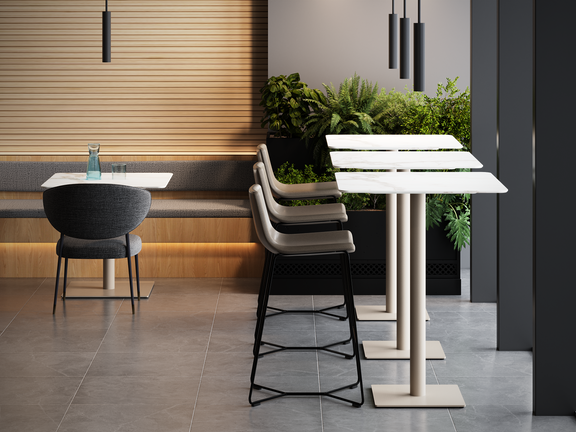 Trellex Square Disc Base Tables – Simii NorthAmerica